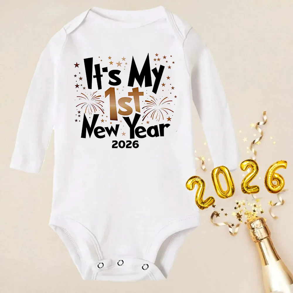 Pelele manga larga bebé recién nacido – Body primer año Año Nuevo - imagen 5