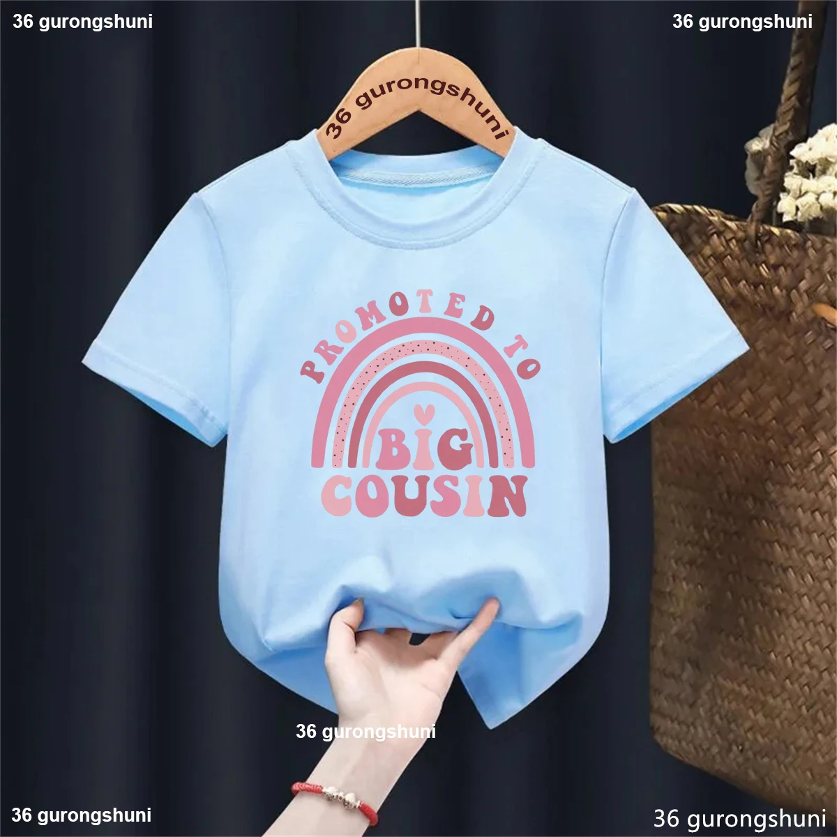Camiseta arcoíris de algodón suave para bebé niño - imagen 5