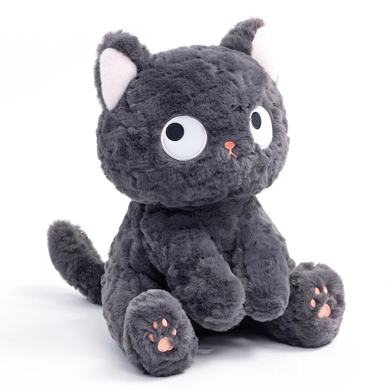 Peluche de gato negro suave para niños – Muñeco acolchado - imagen 3