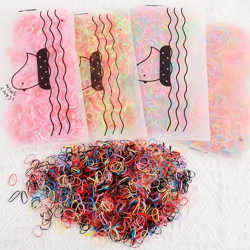 Bandas de pelo elásticas de colores para niños - imagen 2