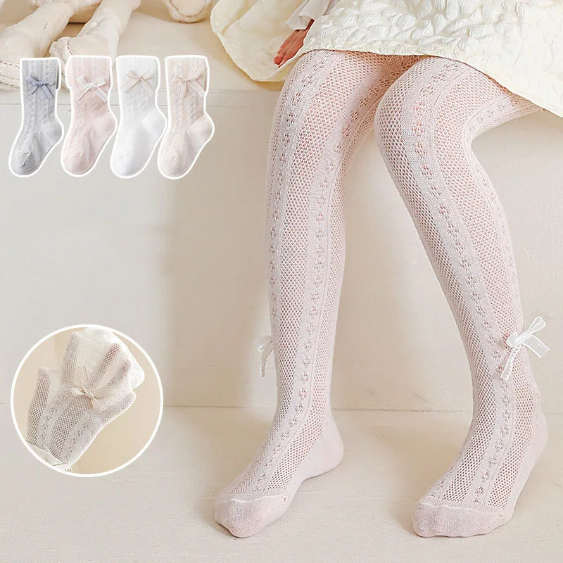 Medias de verano para niñas con lazo – Transpirables y frescas - imagen 3