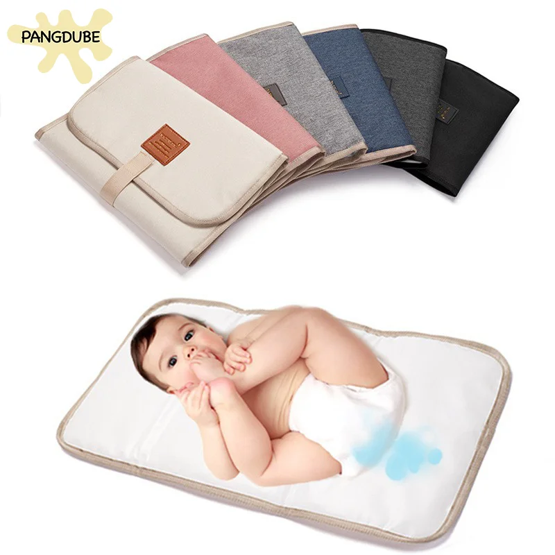 PANGDUBE cambiador de bebé plegable impermeable con correa segura - imagen 4