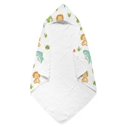Happyflute Toalla de baño bebé con capucha algodón manta envolvente
