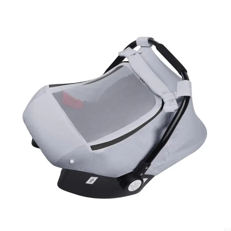 D7YD carrito bebé multifunción, sombrilla, funda para cesta transporte, ventana transpirable, funda protectora cómoda para - imagen 5