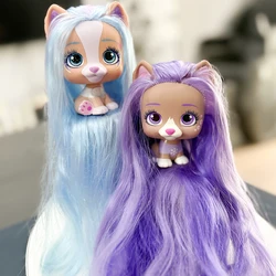 LPS Perros Animal VIP Perro Con Pelo Largo Rosa Azul Anime Edición Limitada Figuras de Acción Especiales Juguetes Pascua Bonuss Regalo de Navidad