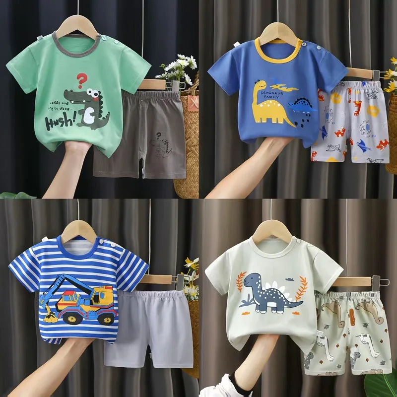 Conjunto verano niño camiseta y short de algodón - imagen 4