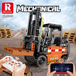 Bloques construcción montacargas RC – Vehículo ingeniería para niños