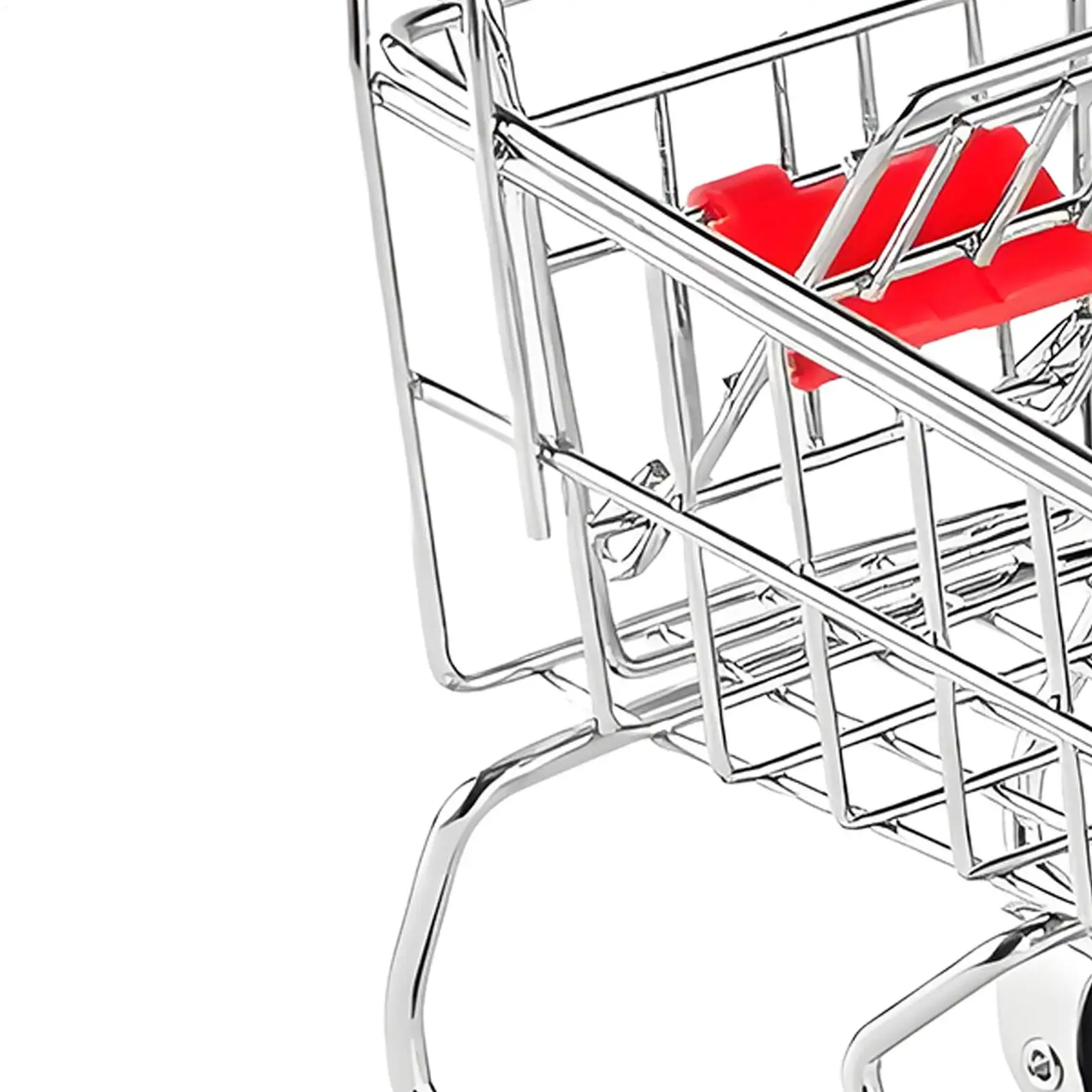 Pequeño carrito de comestibles, accesorios para casa de muñecas, carrito de compras para supermercado, carrito de mano para niños, coleccionistas, jardines de hadas - imagen 4