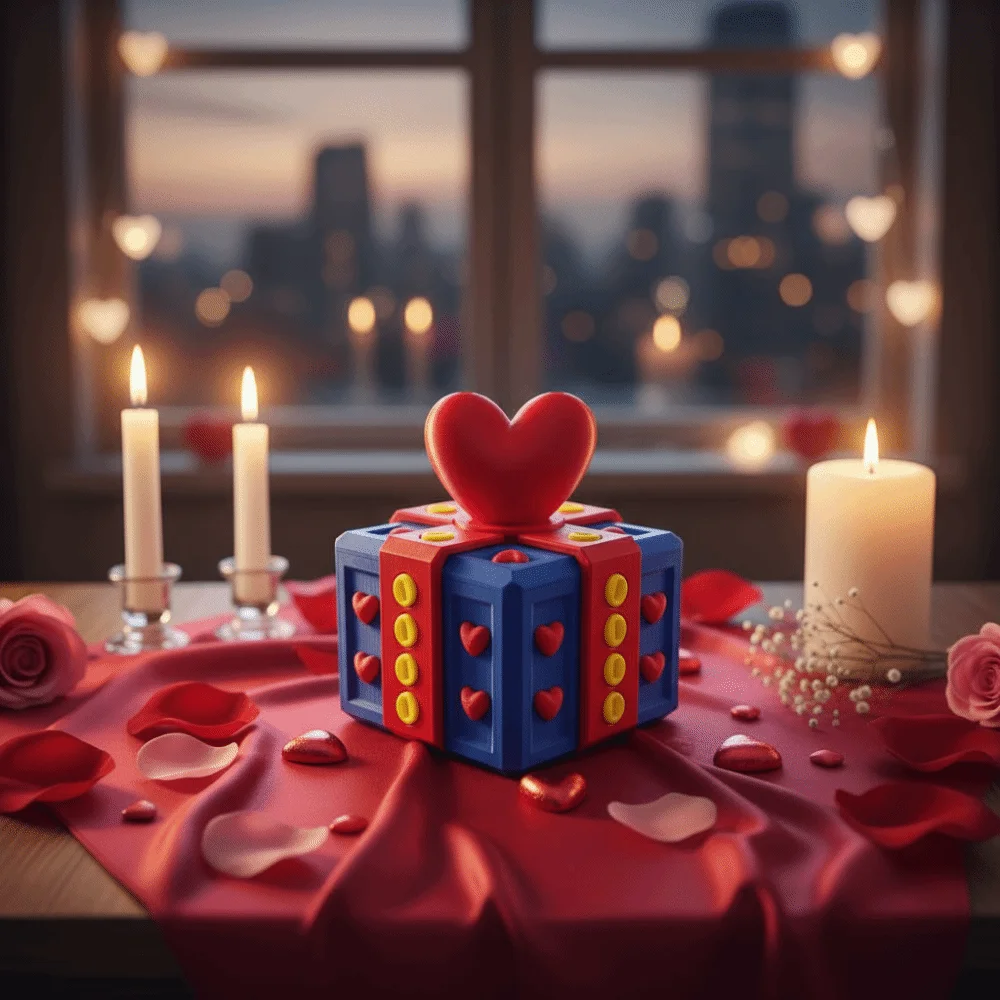 Caja de Regalo Divertida y Annoying, Caja de Rompecabezas Creativa y Novedosa, Adorno con Figuras Impresas en 3D, Caja de Almacenamiento con Forma de Corazón para Bromas, Juguete Antiestrés - imagen 2