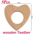 5pcs Heart1 teether