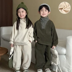 Conjunto sport de lana para niño – Sudadera con capucha y pants