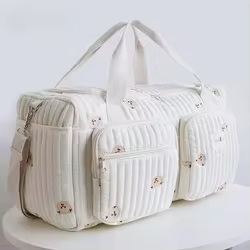 Bolsa de mamá de gran capacidad, bolsa de pañales para equipaje, bolsos de hombro portátiles, bolso de viaje de maternidad con bolsillos para madres y niños