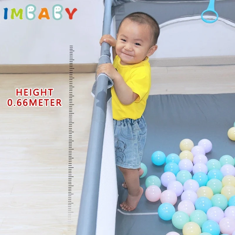 IMBABY corralito para bebés amplio y seguro, parque de juegos - imagen 5