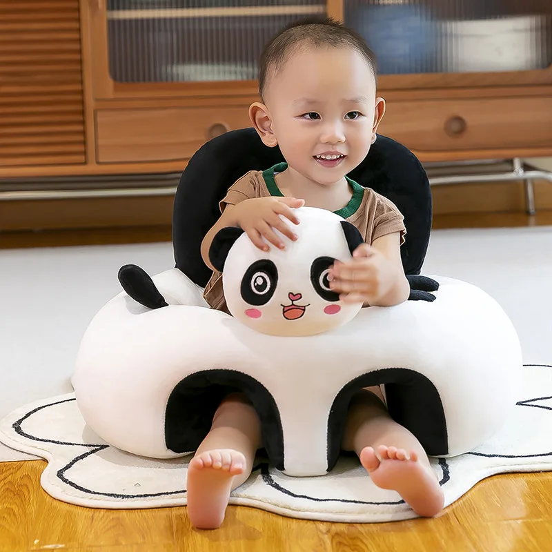 Cartoon Baby Learning To Sit on Sofa 3-18 Baby Practicing Sitting Posture Early Education Backrest Anti Fall Dining Chair - imagen 3