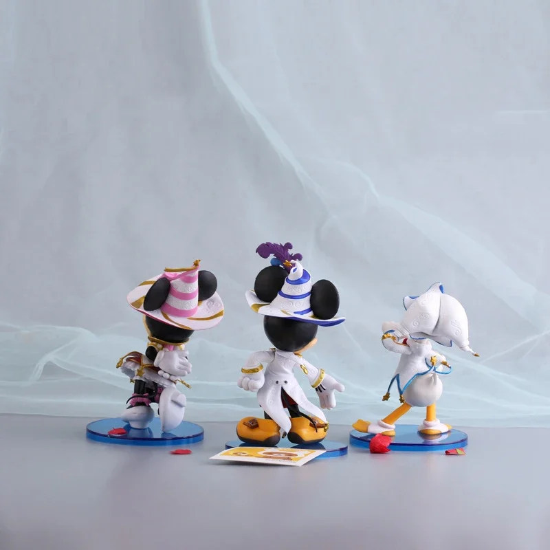 Disney-figuras de acción de dibujos animados para niños, modelo de colección de juguetes de Mickey Mouse, Pato Donald, adornos de escritorio, muñeca, regalos de navidad - imagen 3