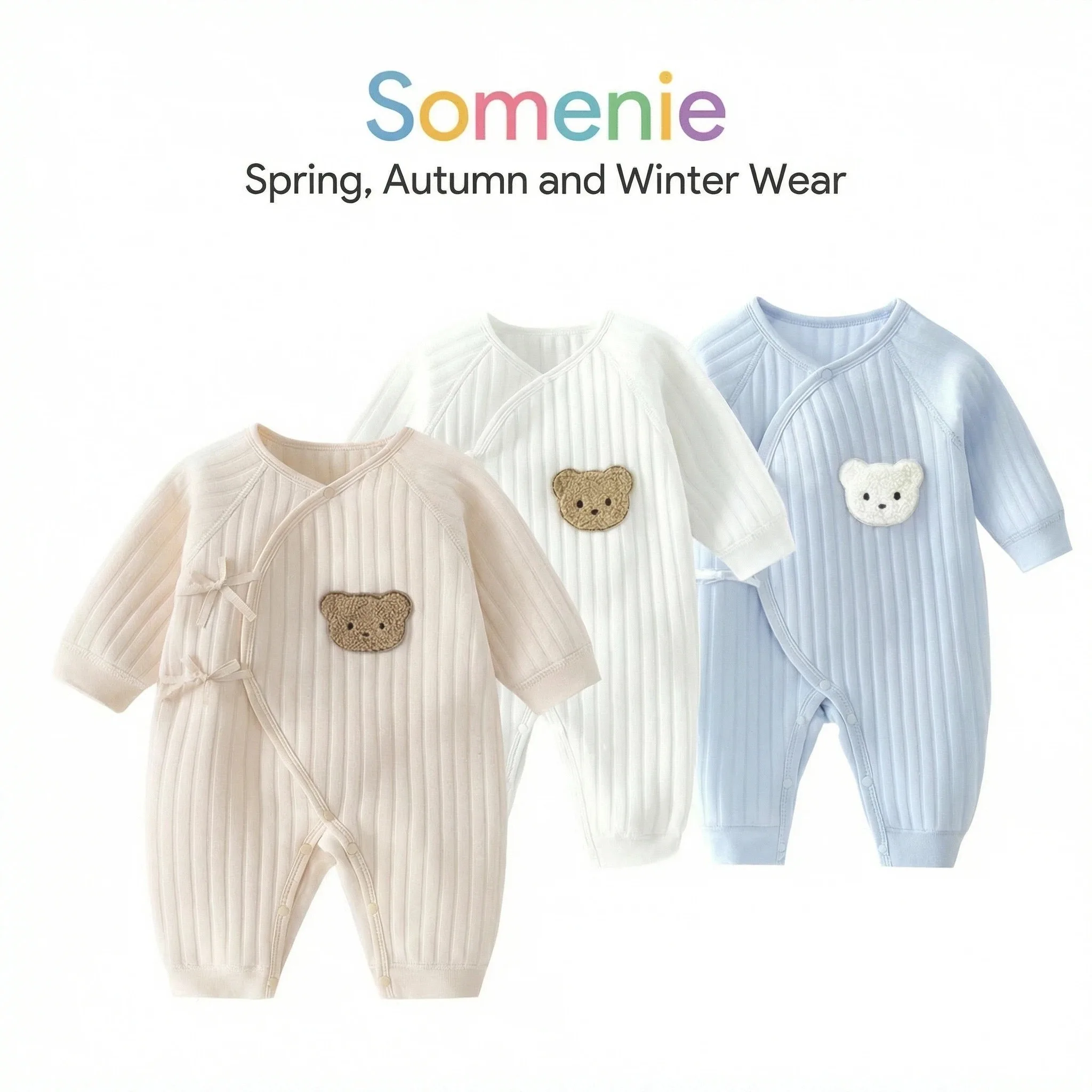 Somenie Body bebé algodón con estampado oso 3D - imagen 2