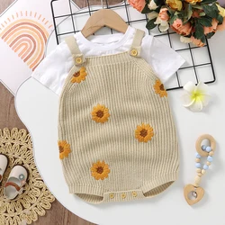 Body para bebé, ropa informal sin mangas de punto para recién nacido, mono para niño y niña de 0 a 18m, trajes Unisex de una pieza para niño pequeño