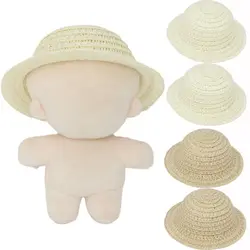 Sombrero de paja para muñecas con borla tejida