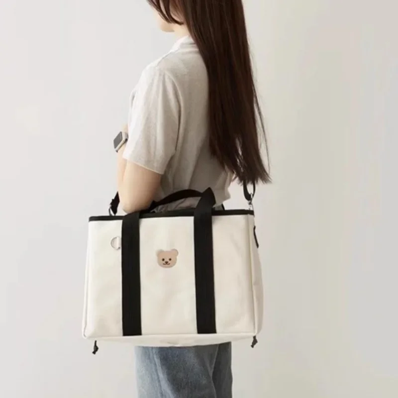 Bolsa de pañales para bebés, paquetes de maternidad para mamás Ins de Corea del Sur, bolsas de pañales para bebés, práctica bolso de hombro portátil multifuncional - imagen 5
