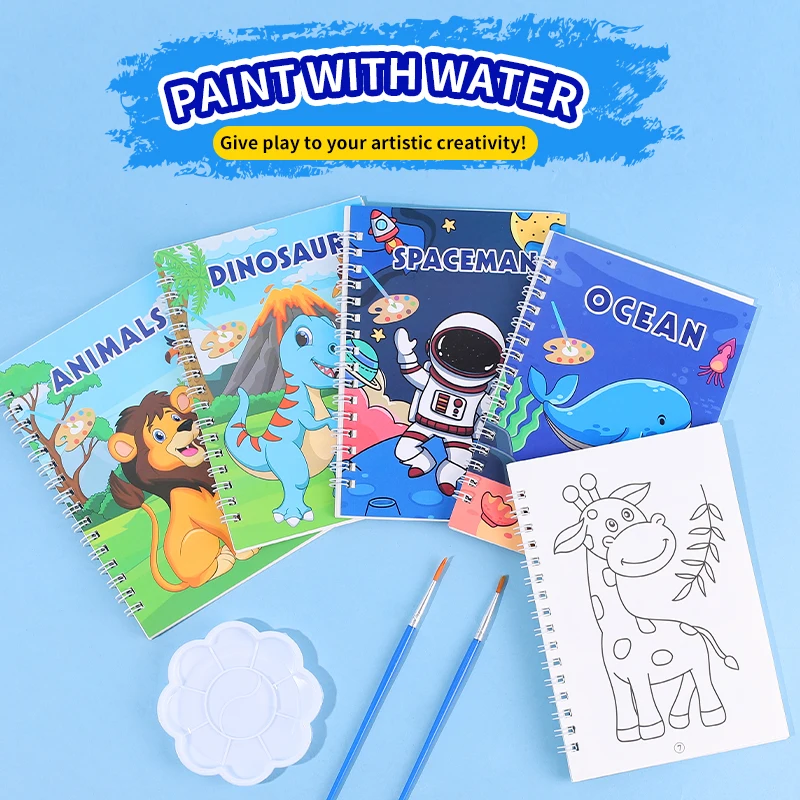 Cuaderno para colorear con acuarela - Dibujos animados para niños - imagen 2