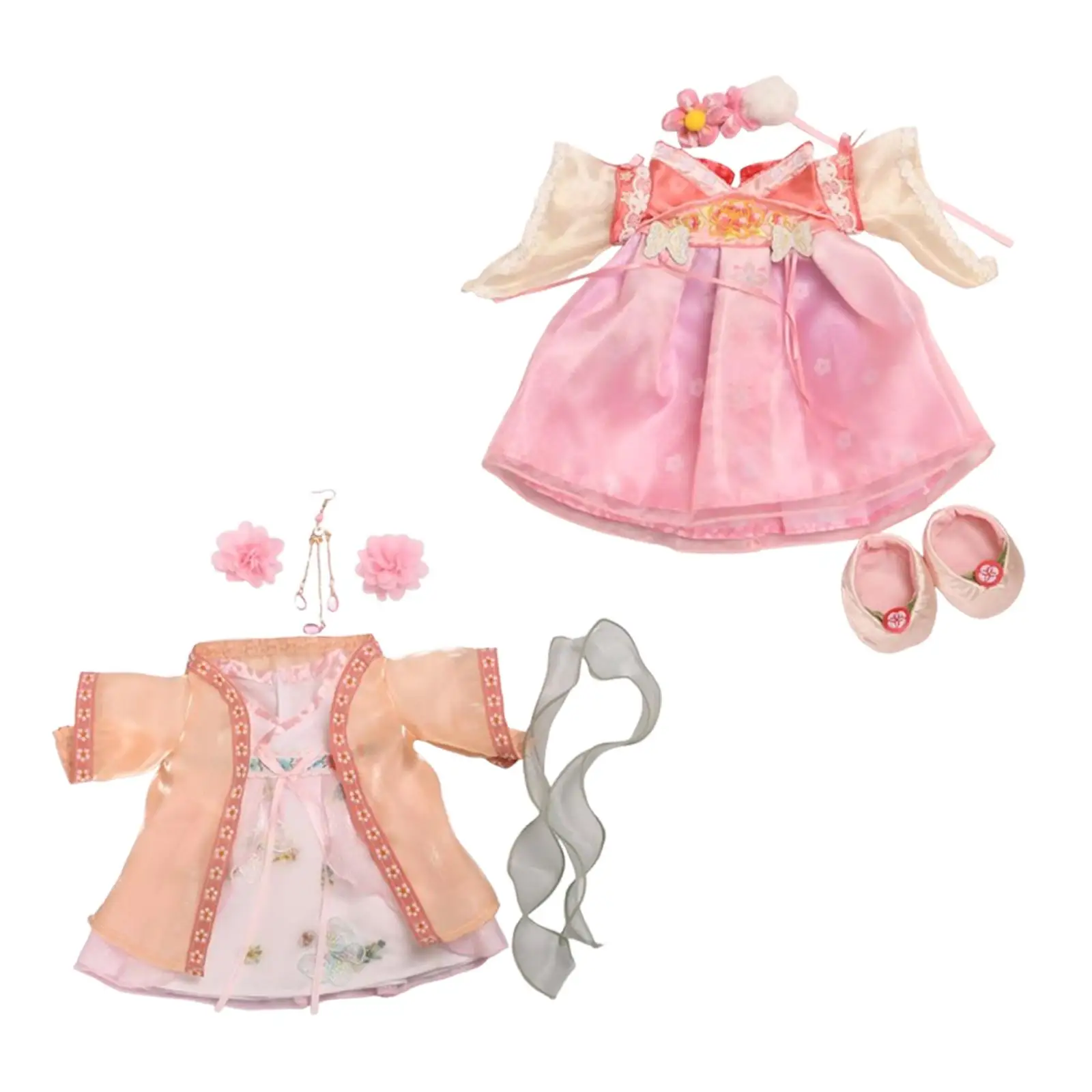 Plush Doll Dress, Doll Outfits, Photo Props, Cute DIY Toys, Soft Gift for Kids, Costume, Fancy Dress for