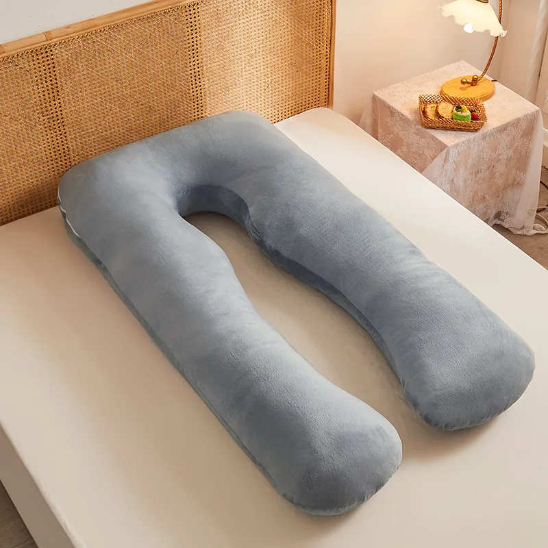 Almohada embarazo forma U – Algodón puro lavable - imagen 4