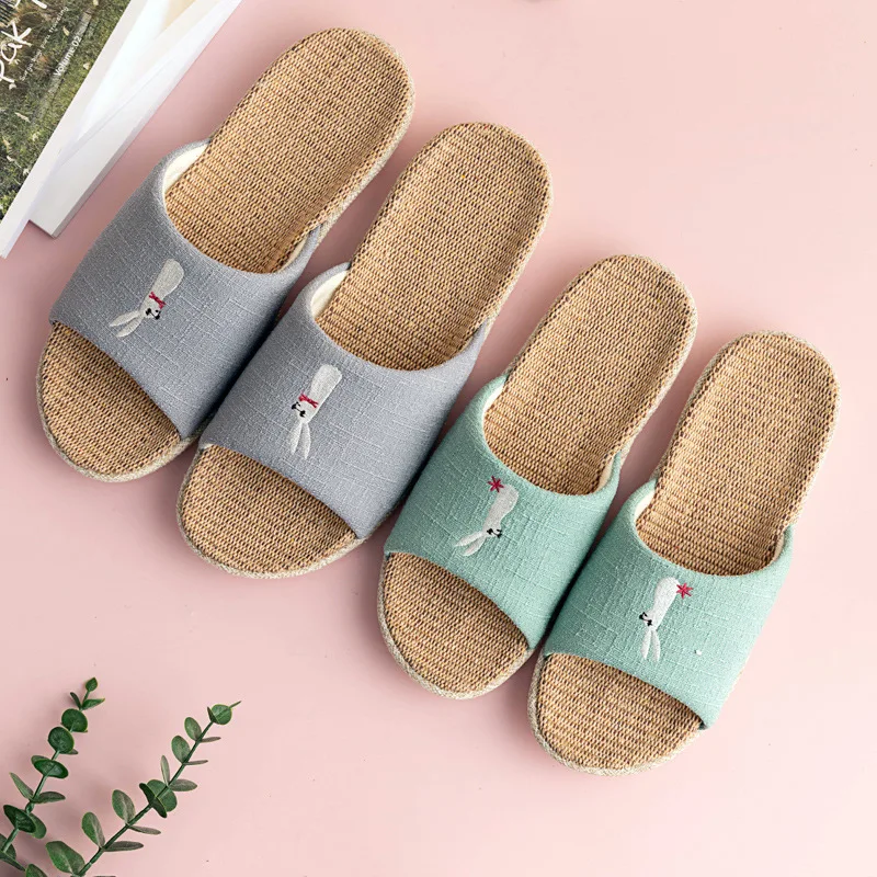 Zapatillas de lino y algodón antideslizantes para interior infantil - imagen 5