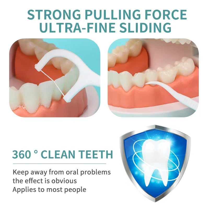 Hilo médico desechable estéril para adultos, 55 unids/caja, hilo de seguridad mejorado, palo de hilo superfino, paquete familiar - imagen 4