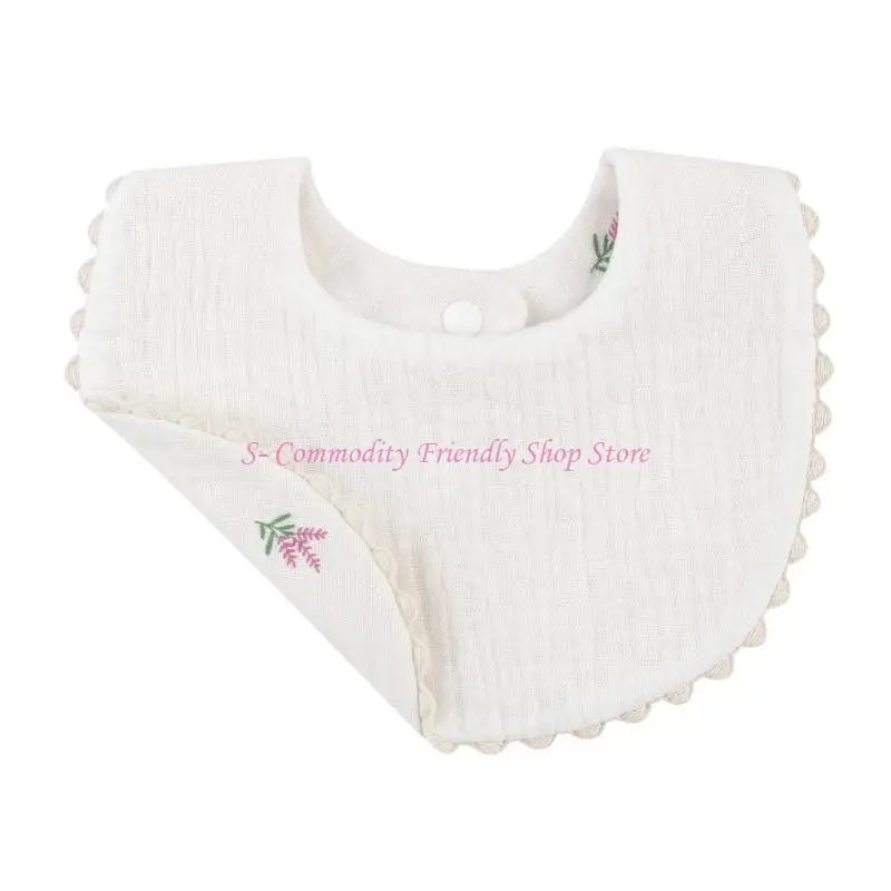 85AE Baberos alimentación para bebés, toalla Saliva estampada algodón para bebés recién nacidos, paño para eructar