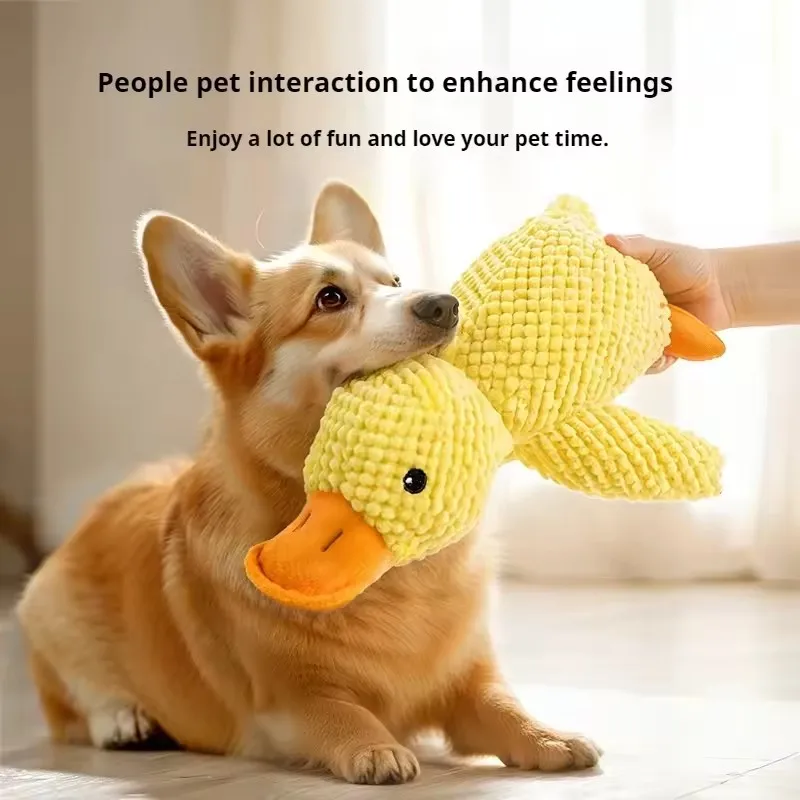 Peluche pato sonoro para bebés – Suave y resistente - imagen 2