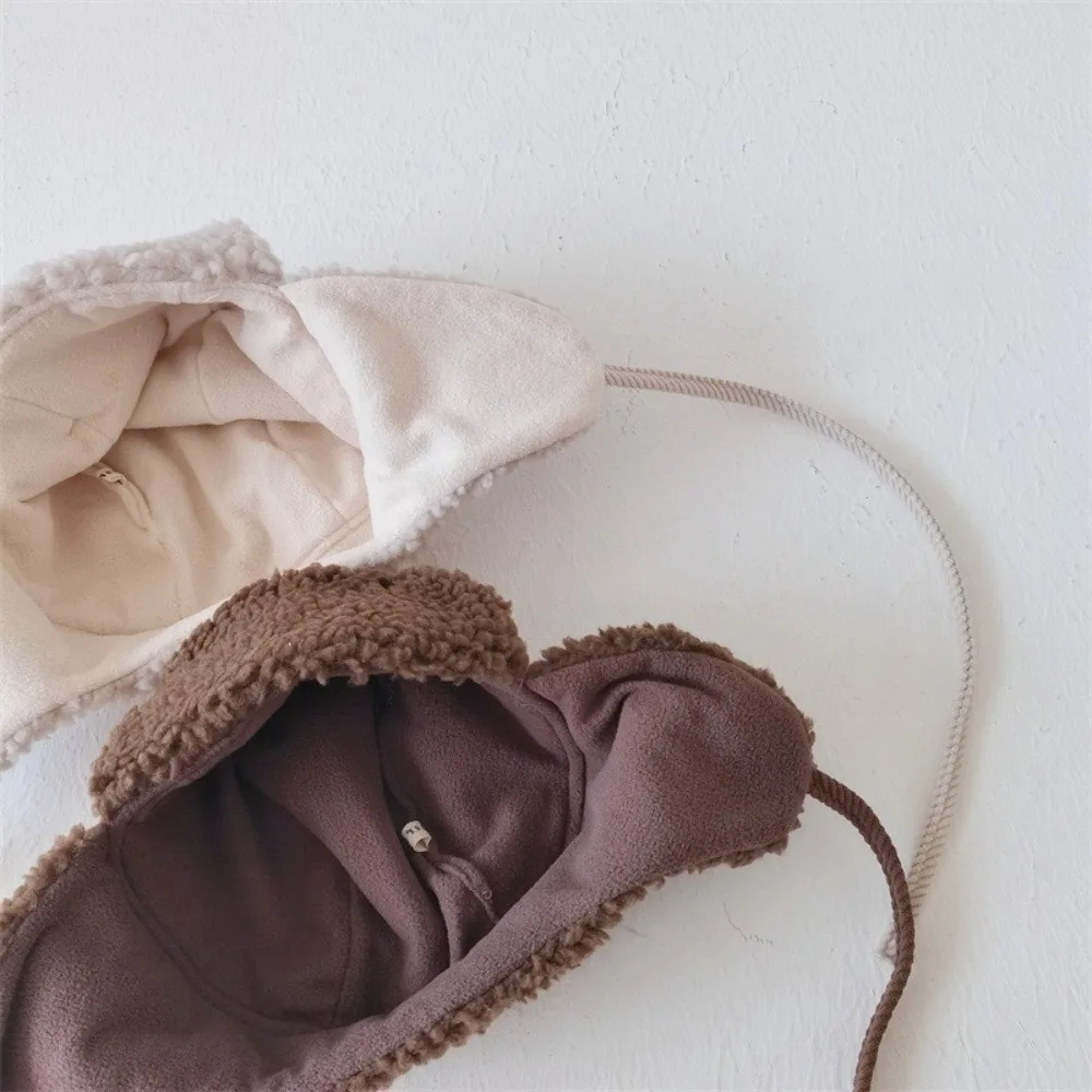 Nuevo Gorro con orejeras de pana a prueba de viento y frío, gorro con protección para los oídos, gorro cálido grueso para niños, Otoño Invierno - imagen 2