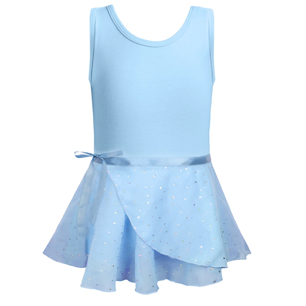 Body ballet con falda brillante para niña