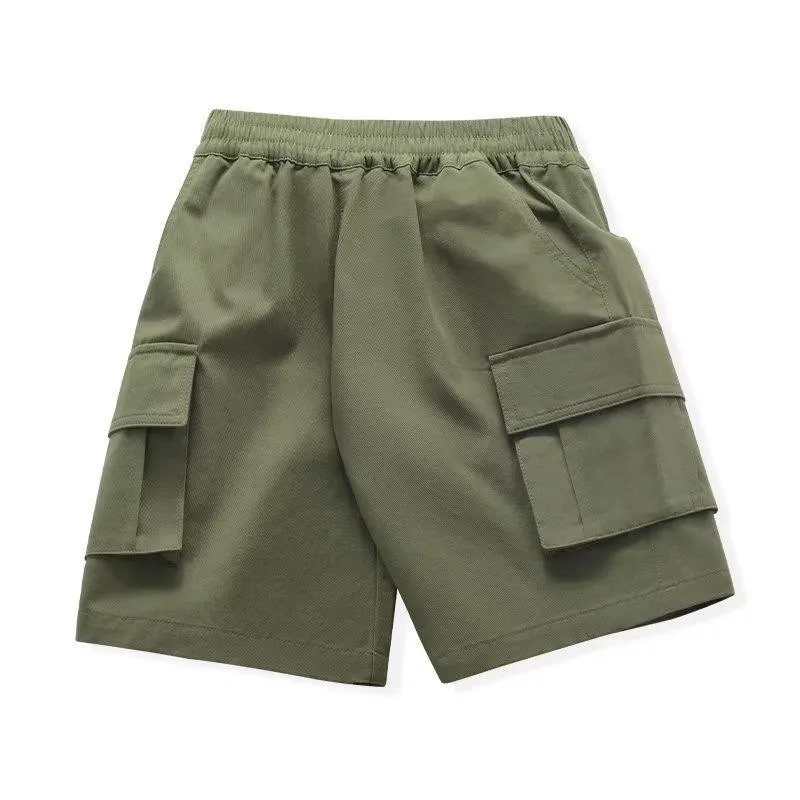 Pantalones cortos verano para niños – Estilo cargo holgado - imagen 5