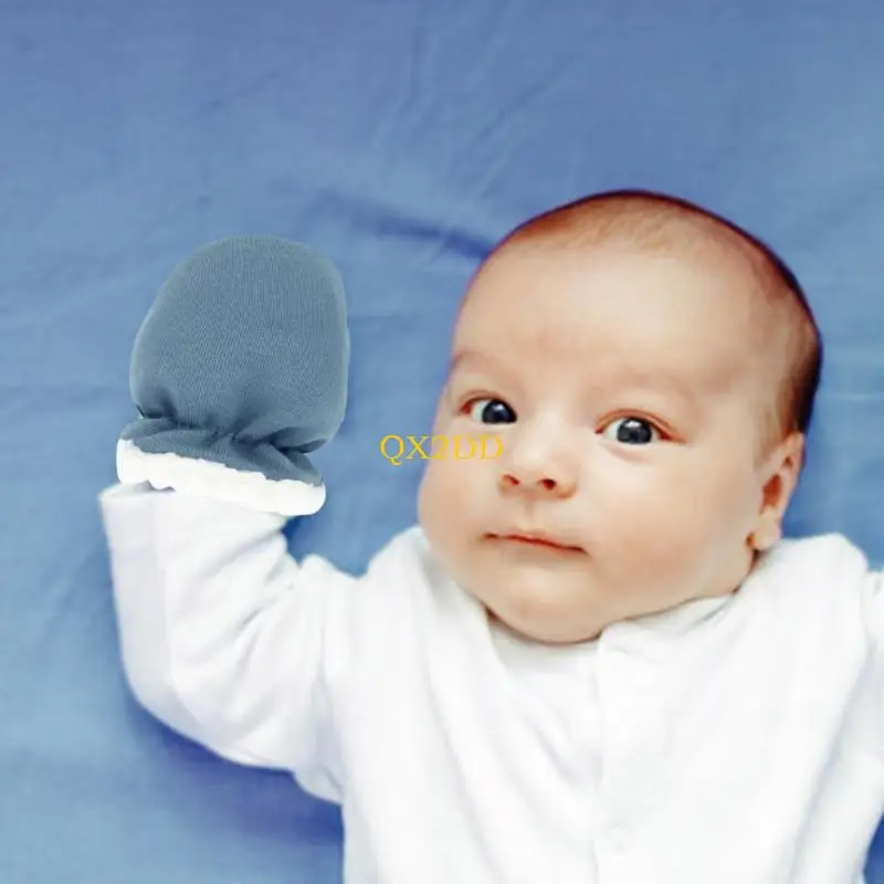 QX2D 3 par mano mano mano para niños dibujos para bebés guantes transpirables - imagen 3