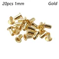 20pcs 1mm Gold