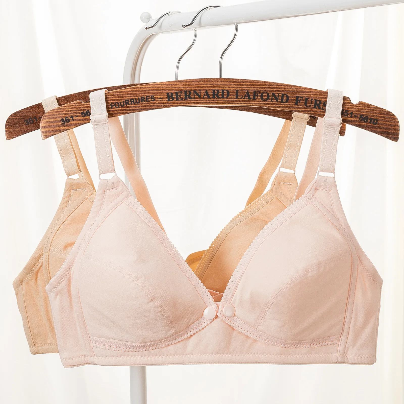 Ropa interior de maternidad venta al por mayor comodidad Sexy embarazo mujeres frente abierto lactancia sin costuras sujetador de lactancia posparto - imagen 2