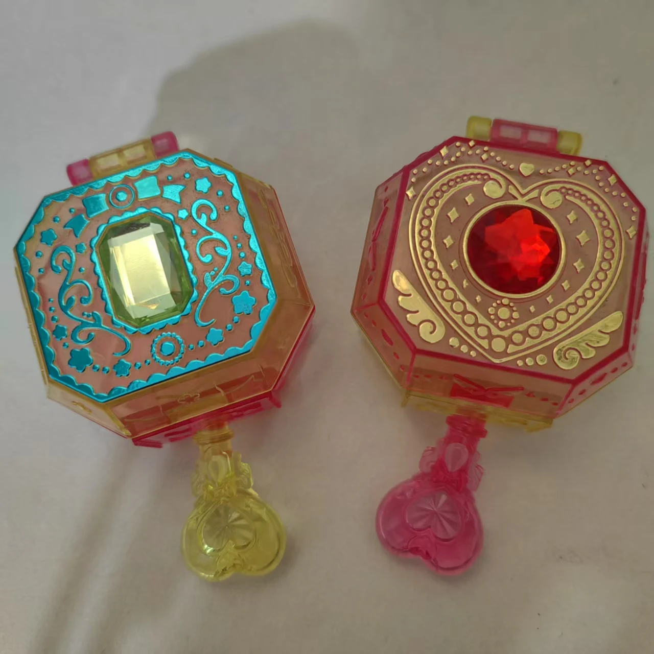 Genuino Gacha Magic transforme Pretty Cure Precure Transformer caja de almacenamiento de piedras preciosas Gacha figura modelo Juguetes