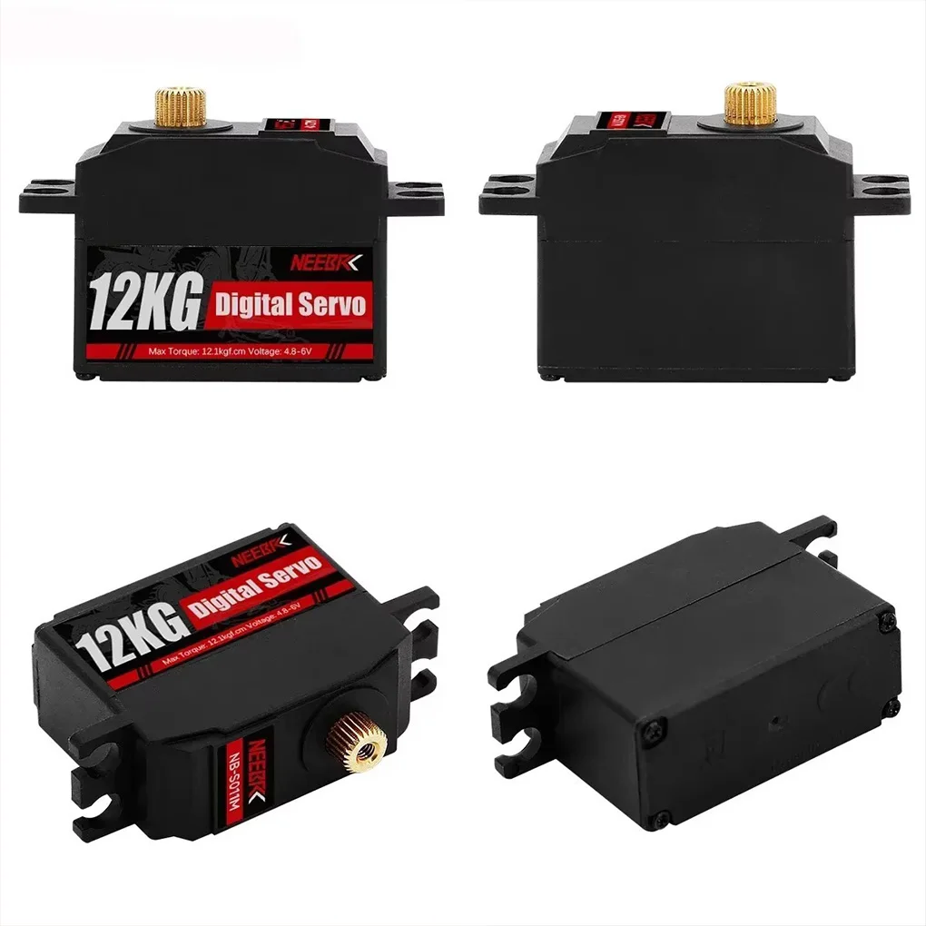 Servo RC Digital de engranaje de Metal de 12KG para coche teledirigido 1/18 1/16 1/14 MN128 Servo impermeable para avión para RC Robot barco helicóptero parte