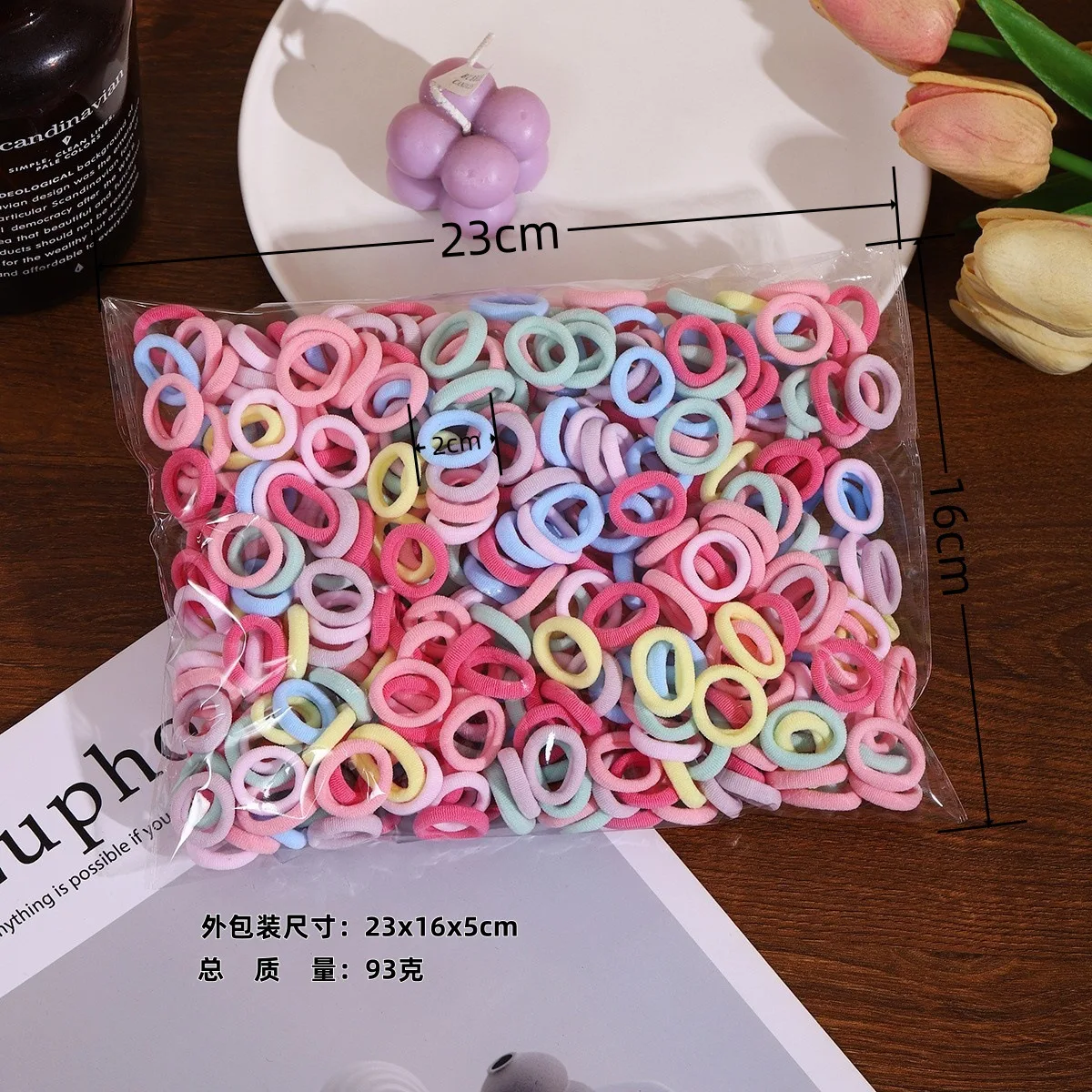 bandas elásticas coloridas para niña
