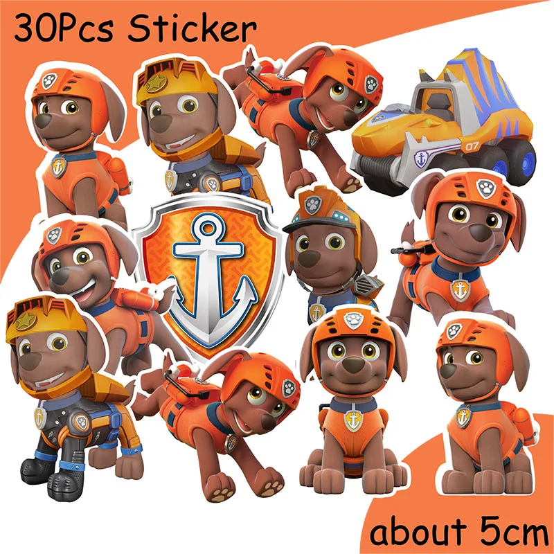 Pata patrulla dibujos animados decoración de fiesta de cumpleaños pata Zuma tema globo Banner pastel Topper suministros de fiesta para espectáculo de bebé - imagen 5