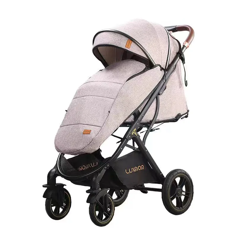 Cochecito bidireccional ligero plegable con asiento alto para bebé - imagen 2