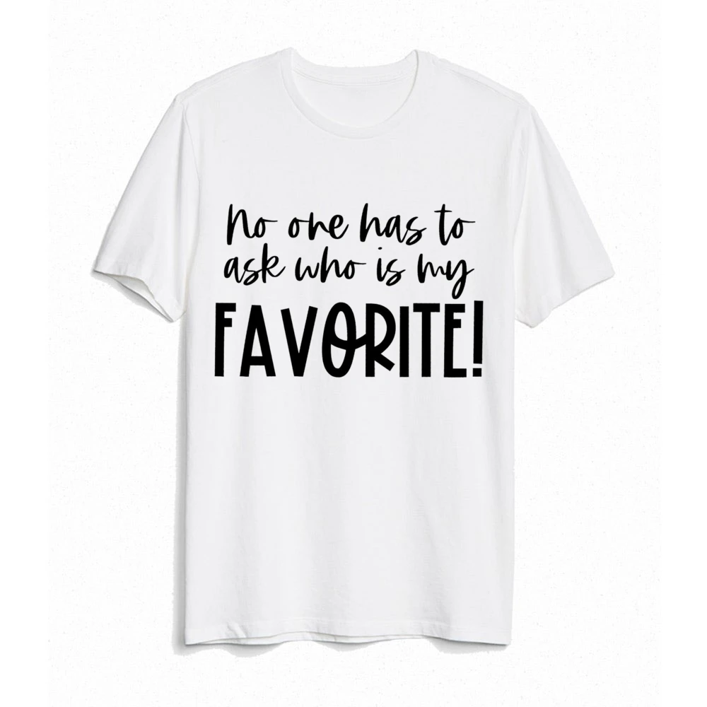 No es una pregunta que es mi camiseta con estampado favorito, traje a juego para la familia, camisetas divertidas para papá, mamá y niños, Tops y mono para bebé - imagen 4