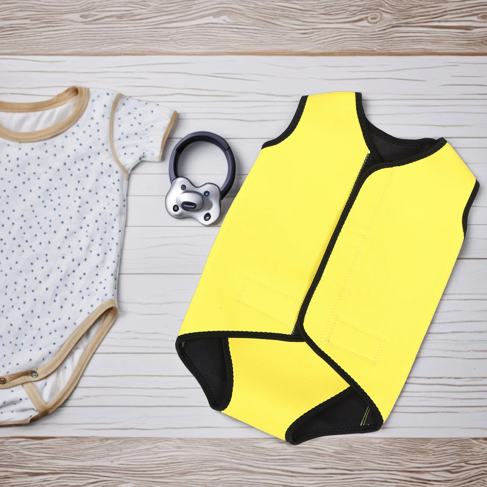 Traje de baño de una pieza cálido protector para niños pequeños, traje de baño elástico y agradable para la piel, chaleco de natación para niños y niñas