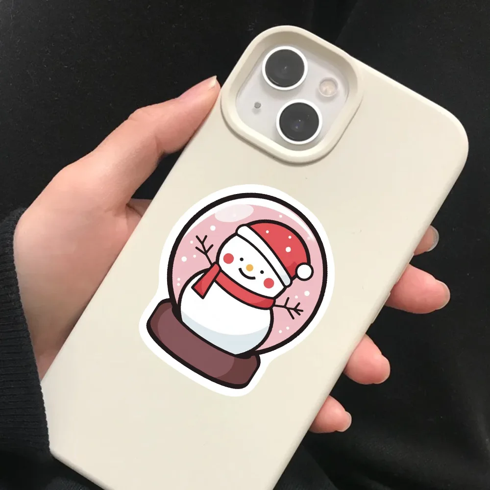 50 Uds. De pegatinas de grafiti de animales de Navidad, pegatinas decorativas con personalidad para guitarra, cuaderno, equipaje, pegatinas impermeables DIY - imagen 2