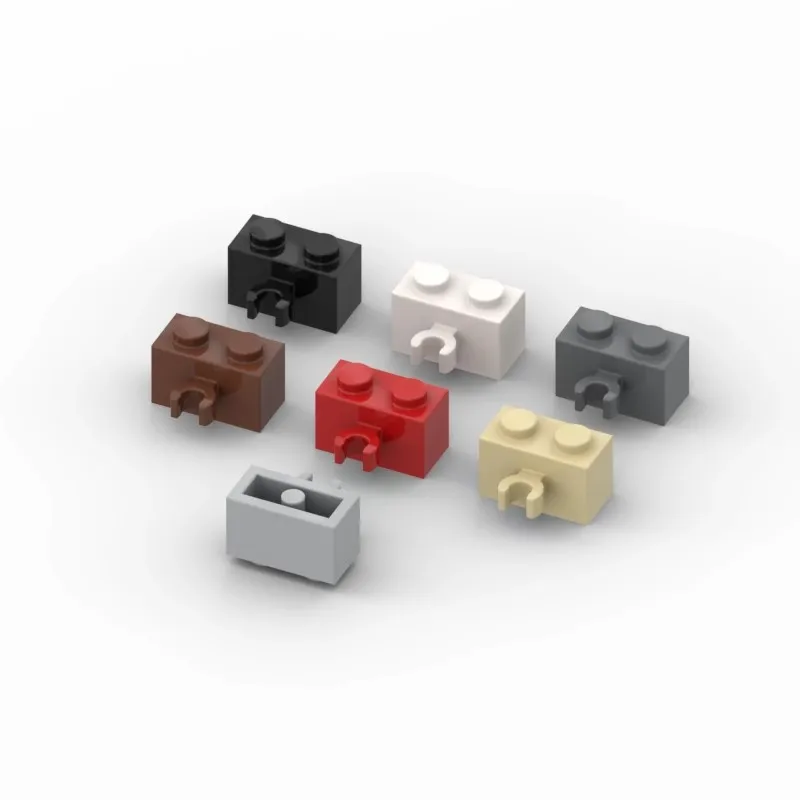 20 piezas piezas piezas MOC 95820 30237 ladrillo especial 1x2 con Clip mattoni compatibles fai da te montar bloques de construcción particelle giocatto