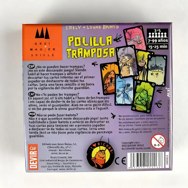Devir Moth Juego Estrategia Familiar Cartas Diversión - imagen 3