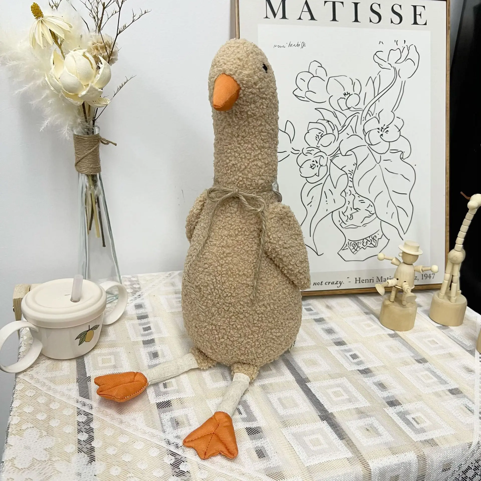 Muñeco de pollo bonito Ins, muñeco de pollo de peluche, accesorios para fotos, regalo, decoración de habitación, regalo de cumpleaños - imagen 5