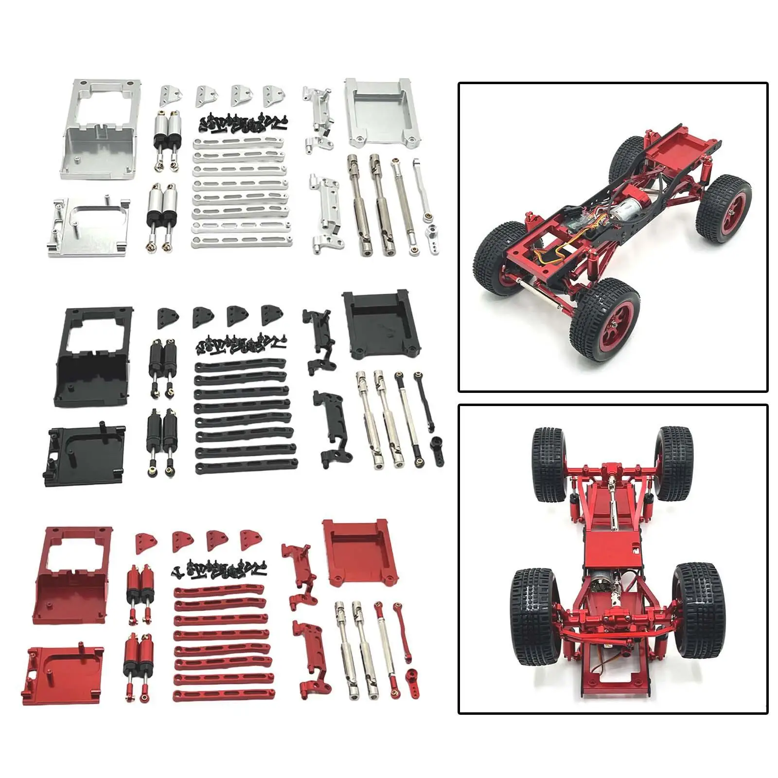 RC Car Spare Parts Kits Shocks Absorber RC Car Pull Rod Tie Rod Replacement Part RC Accessories for MN168 MN78 1:12 RC Hobby Car