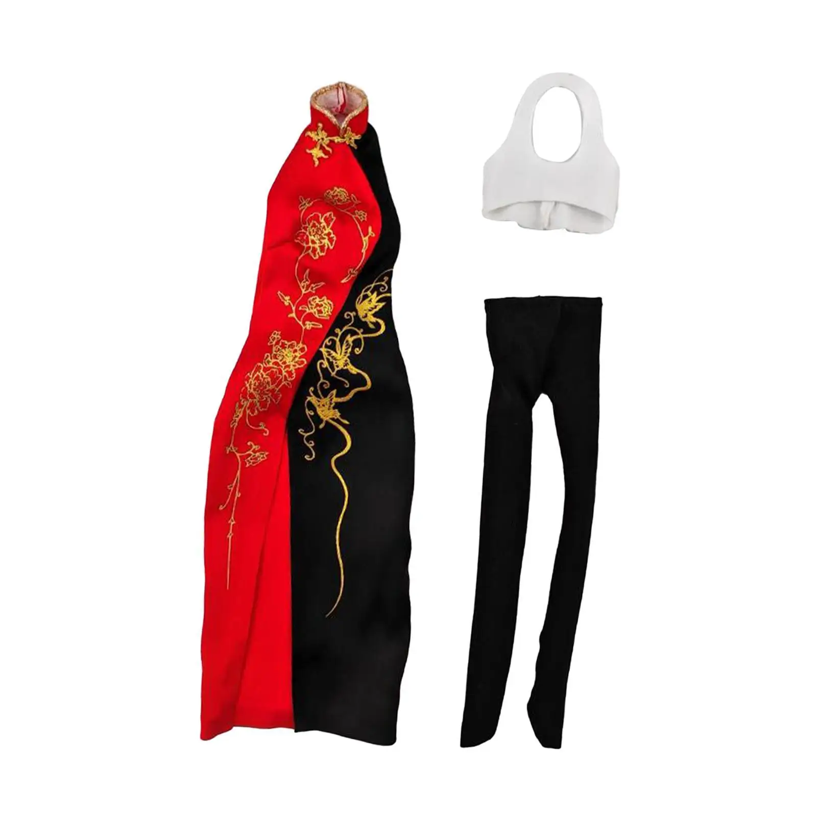 1/6 Scale Female Cheongsam Decoration Cloth Wear Resistant Easy to Use 1:6 1/6 Scale Female Cheongsam Decoration Cloth Wear Resistant Easy to Use 1:6