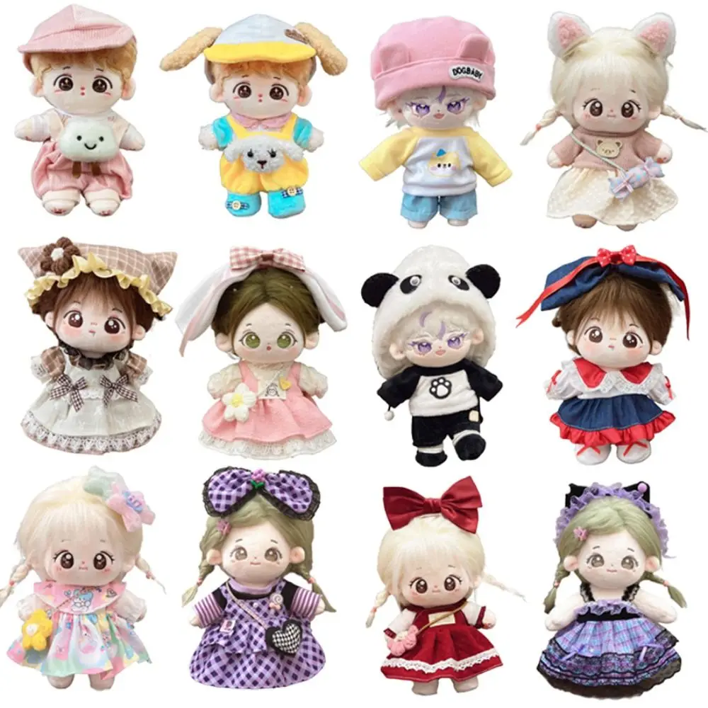 Vestido para muñeca de 20CM, traje Multicolor, accesorios para muñeca, tocado para muñeca, conjunto de vestido, gorro, tocado, casa de juego, vestido con gorro para muñeca - imagen 5